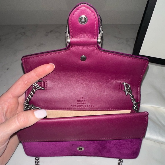 GUCCI SUPER MINI VELVET DIONYSUS - Picture 5 of 10